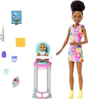 Barbie Skipper Babysitters Inc & Playset HTK34	- ბარბის თოჯინა აქსესუარებით, 2 image