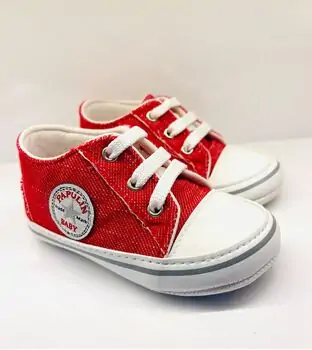 Papulin Baby Shoes 0-12 Months 4279 ჩვილის ფეხსაცმელი RED