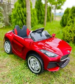 BMW Z4 Red - ელექტრო მანქანა კაუჩუკის საბურავებით და ტყავის სავარძლით, 3 image