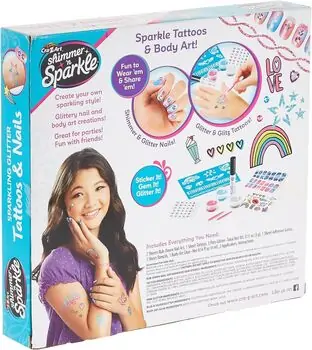 Cra-Z-Art Sparkling Glitter Tattoos & Nails საბავშვო აქსესუარების ნაკრები, 2 image