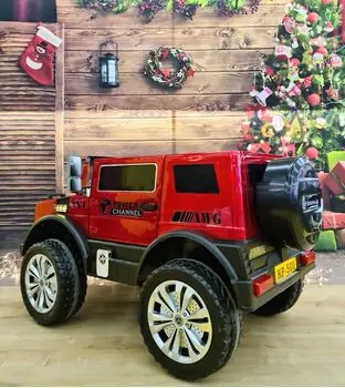 Mercedes Benz AMG G63 Red -  ელექტრო მანქანა კაუჩუკის საბურავებით და ტყავის სავარძლით, 3 image