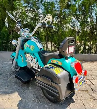 Electric Moto Harley Blue - ელექტრო მოტოციკლი, 5 image
