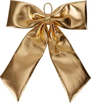 Gold Bow Christmas Decoration - საახალწლო ბაფთა