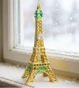 Eiffel Tower Hanging Decoration - ნაძვის ხის სათამაშო