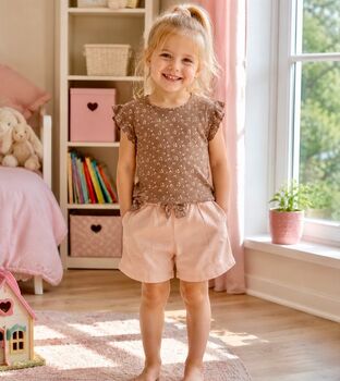 Flower 2 In 1 Set Brown - საბავშვო ორეული
