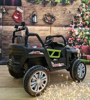 Buggy Explorer Jeep Green - ელექტრო მანქანა კაუჩუკის საბურავებით, 3 image