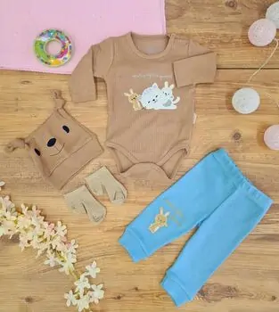Baby Animals Clothes Set საბავშვო ტანსაცმლის ნაკრები