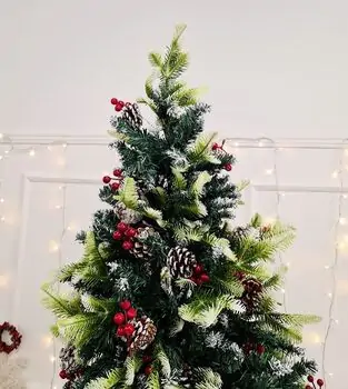 Christmas Tree With Pine Cones And Berries  საახალწლო ნაძვის ხე შერეული წიწვებით გირჩით და კენკრით 240 სმ (OT2004), 9 image
