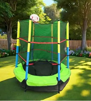 Metal & Plastic Trampoline 140cm LBT55 Green - ბატუტი