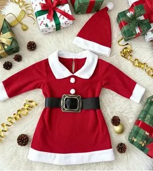 Mrs.Santa Claus Dress - საბავშვო მისის კლაუსის კაბა