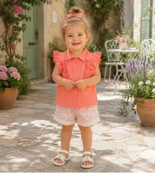 Coral Bloom 2 In 1 Set Peach - საბავშვო ორეული
