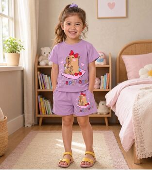 Capybara 2 In 1 Set Purple - საბავშვო ორეული