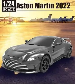 Remote Control Black Aston Martin V12 Car - სათამაშო დისტანციურად მართვადი ასტონ მარტინის შავი მანქანა, 4 image