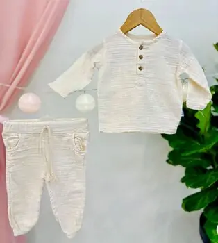 Vintage Baby 2in1 Set MURATBABY White 7471 ჩვილის ტილოს ორეული