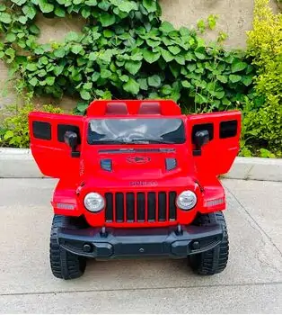 Electric Car Red - ელექტრო მანქანა ტყავის სავარძლით, 2 image