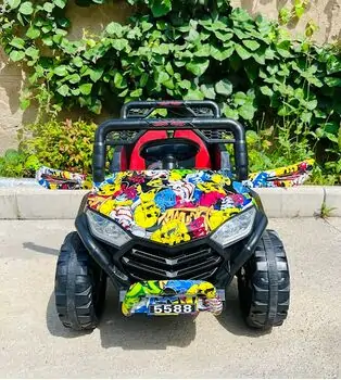 Buggy Yellow - ელექტრო მანქანა ტყავის სავარძლით, 2 image