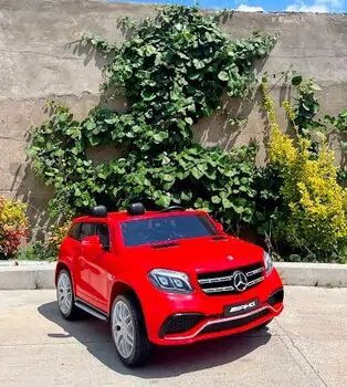 Mercedes Benz GLS Red - ელექტრო მანქანა კაუჩუკის საბურავებით