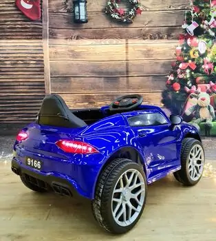 Mercedes-Benz GLA Blue - ელექტრო მანქანა კაუჩუკის საბურავებით და ტყავის სავარძლით, 3 image