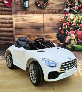 Mercedes Benz White  - ელექტრო მანქანა კაუჩუკის საბურავებით