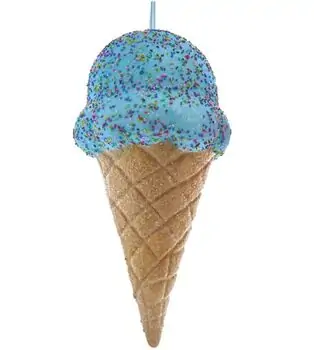 Large Ice Cream Cone Hanging Decoration - ნაძვის ხის სათამაშო