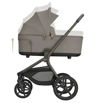KikkaBoo Goya Platinum Mocca 3 in1 - საბავშვო ეტლის კომპლექტი, 5 image