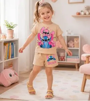 Stitch 2 In 1 Set Peach - საბავშვო ორეული