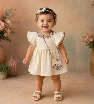 Little Tiger Dress Set - საბავშვო კაბის კომპლექტი