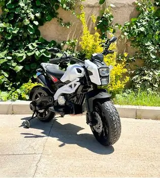 Cruiser Moto White - ელექტრო მოტოციკლი კაუჩუკის საბურავით