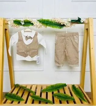 Grand Baby 2 In 1 Set Suit Beige საბავშვო ტანსაცმლის ორეული