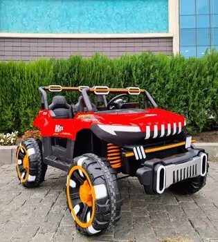 Off Road Jeep 4x4 Red - ელექტრო მანქანა