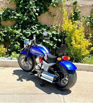 Kids Moto Harley Blue - ელექტრო მოტოციკლი, 4 image