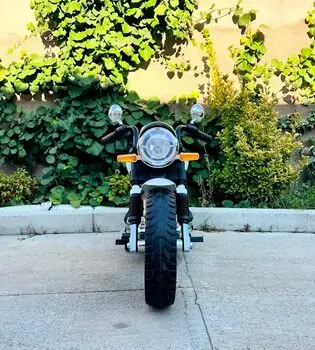 Kids Moto Harley White  - ელექტრო მოტოციკლი, 3 image