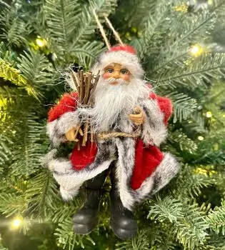 Christmas Decoration Santa 18 CM საახალწლო დეკორაცია სანტა