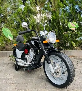 Electric Moto Harley Painting Black - ელექტრო მოტოციკლი