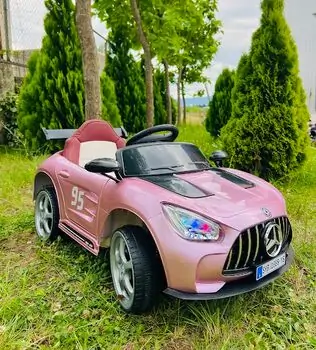 Mercedes-Benz 118 Pink  -  ელექტრო მანქანა ტყავის სავარძლით