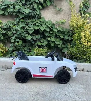 Audi Electric Car For Kids White საბავშვო ელექტრო მანქანა, 2 image