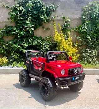 Mercedes G Wagon Painting Red - ელექტრო მანქანა ტყავის სავარძლით