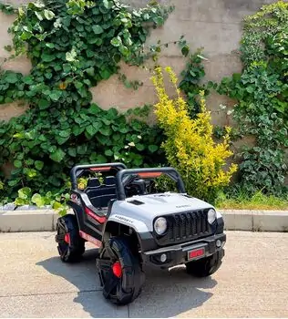 Super 4x4 Jeep White - ელექტრო მანქანა