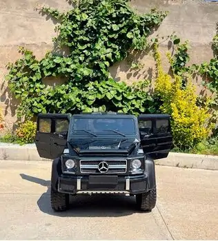 Mercedes Benz G63 Painting Black - ელექტრო მანქანა კაუჩუკის საბურავებით და ტყავის სავარძლით, 3 image