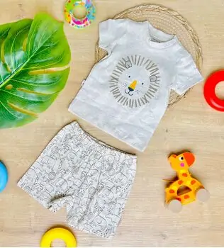 Mother Love 2 In 1 Set Little Lions საბავშვო ტანსაცმლის ორეული