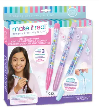 Make It Real DIY Floaty Pen Kit 1326MR საბავშვო კალმების ნაკრები