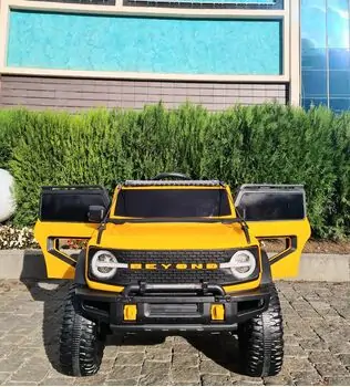 Bronco Jeep 4x4 Yellow  - ელექტრო მანქანა, 2 image