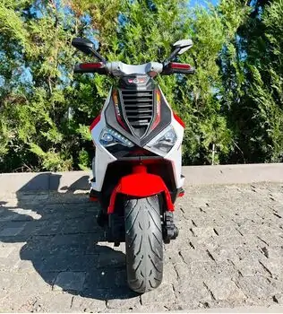 Electric Moto Sport Red - ელექტრო მოტოციკლი კაუჩუკის საბურავებით, 4 image