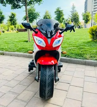 Super Moto Red - ელექტრო მოტოციკლი კაუჩუკის საბურავებით, 3 image