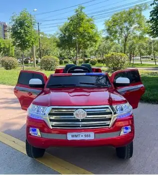Toyota Electric Car Painting Red - ელექტრო მანქანა კაუჩუკის საბურავებით, 3 image
