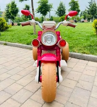 Vintage Harley Motorcycle Pink - ელექტრო მოტოციკლი, 2 image