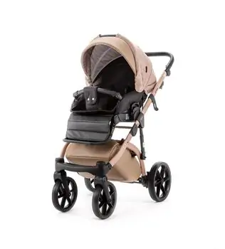 Adamex Nola Natura 3 in 1 Stroller Camel - საბავშვო ეტლის კომპლექტი, 8 image
