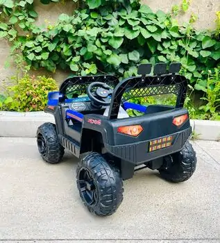 Mini Mitsubishi Jeep Blue - ელექტრო მანქანა კაუჩუკის საბურავებით, 3 image