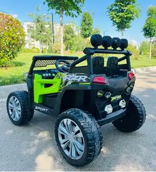 RZR Sport Jeep Green - ელექტრო მანქანა კაუჩუკის საბურავებით, 5 image