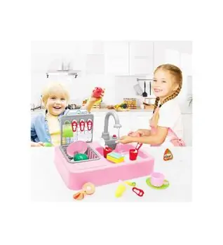 TOY SINK FOR KIDS MODERN LAVABO  საბავშვო სამზარეულოს ფუნქციური ნიჟარა, 3 image